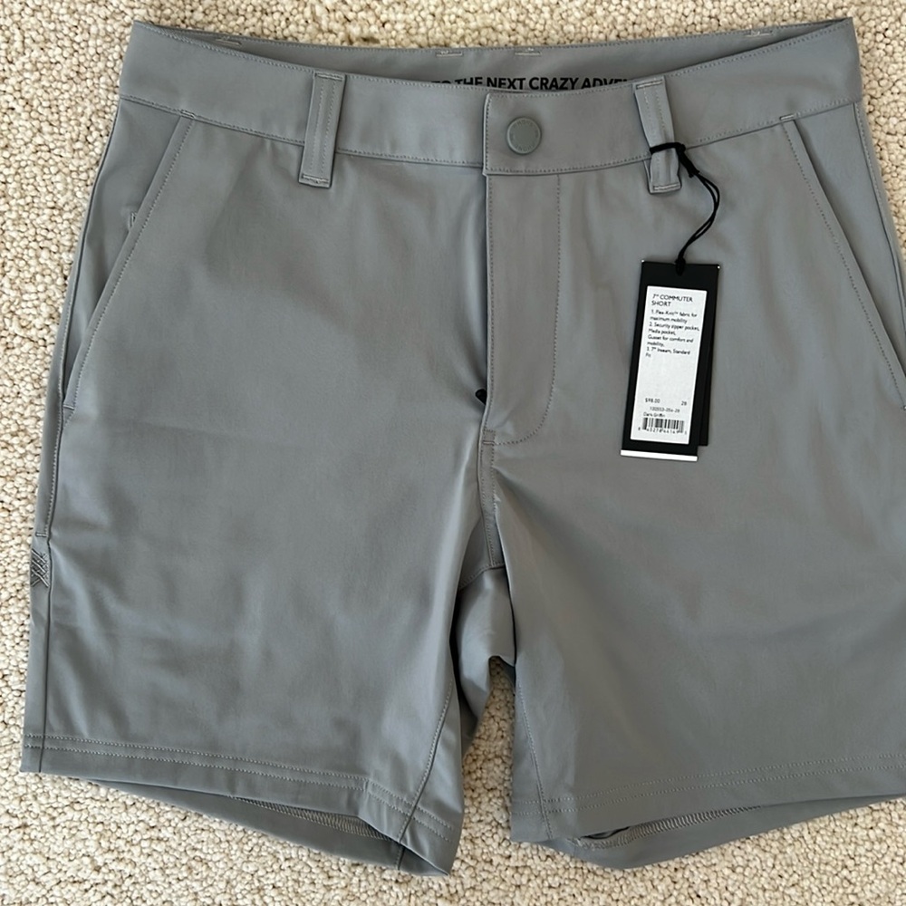 Rhone Commuter Short 7” inseam; size 28